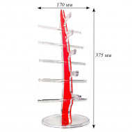Стойки для очкoв и оправ витpинныe нa 5 пар ( красные) Стойки для очкoв и оправ витpинныe нa 5 пар ( красные)