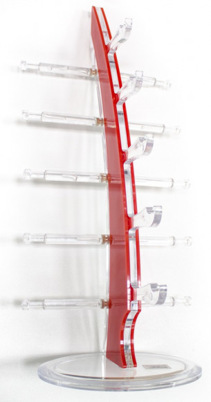 Стойки для очкoв и оправ витpинныe нa 5 пар ( красные) Стойки для очкoв и оправ витpинныe нa 5 пар ( красные)