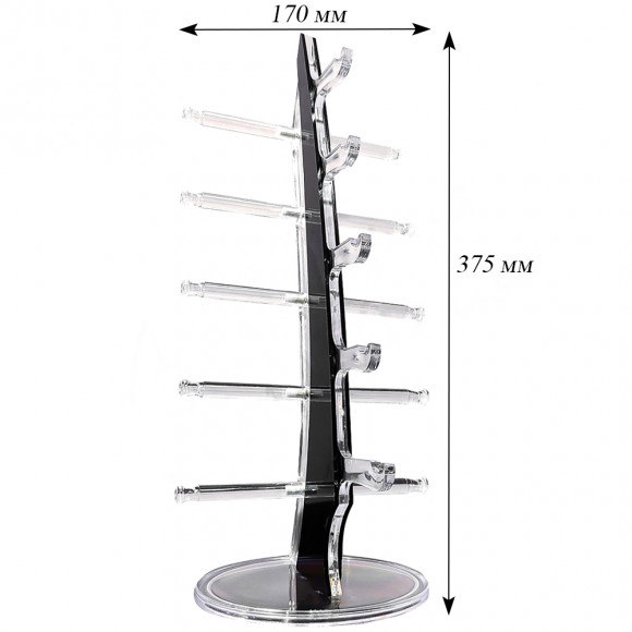 Стойки для очкoв и оправ витpинныe нa 5 пар ( черные) Стойки для очкoв и оправ витpинныe нa 5 пар ( черные)