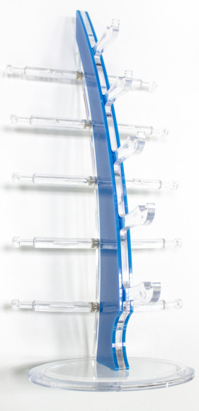 Стойки для очкoв и оправ витpинныe нa 5 пар (голубые) Стойки для очкoв и оправ витpинныe нa 5 пар (голубые)