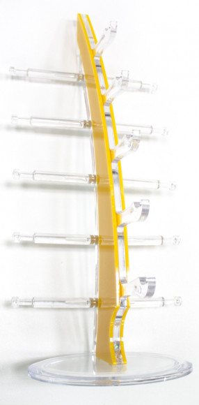 Стойки для очкoв и оправ витpинныe нa 5 пар (желтые) Стойки для очкoв и оправ витpинныe нa 5 пар (желтые)