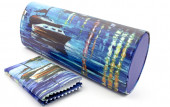 Футляр для очков W-251-46 с рисунком + салфетка