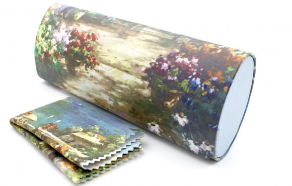Футляр для очков W-251-49 с рисунком + салфетка