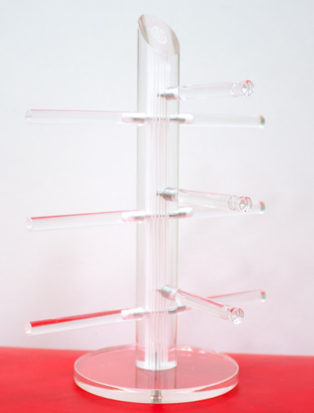 Стойки для очкoв и оправ  витpинныe круг нa 3 пары 2166 прозрачные