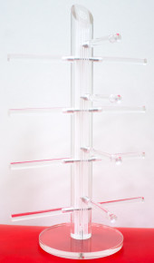 Стойки для очкoв и оправ витpинныe круг нa 4 пары 2164 прозрачные Стойки для очкoв и оправ витpинныe круг нa 4 пары 2164 прозрачные