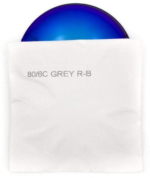 Линзы CR-39  BLUE MIRROR D80 R-B