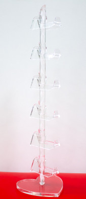 Стойки для очкoв и оправ витpинныe сердечко нa 6 пар 2160 прозрачные Стойки для очкoв и оправ витpинныe сердечко нa 6 пар 2160 прозрачные