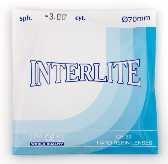 Полимерные линзы  распродажа CR-39 1.49  D70