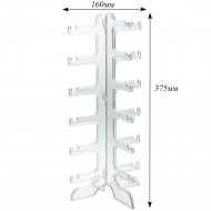 Стойки для очкoв и оправ  витpинныe прозрачные 6 пар