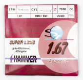 Полимерные линзы Aspheric 1.67  D75 Полимерные линзы Aspheric 1.67  D75