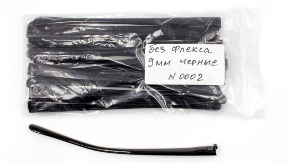Заушники пластмассовые 9 мм. без флекса №0002
