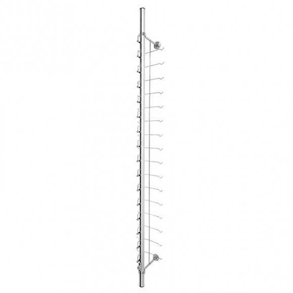 Стойка настенная на 16 оправ  с замком