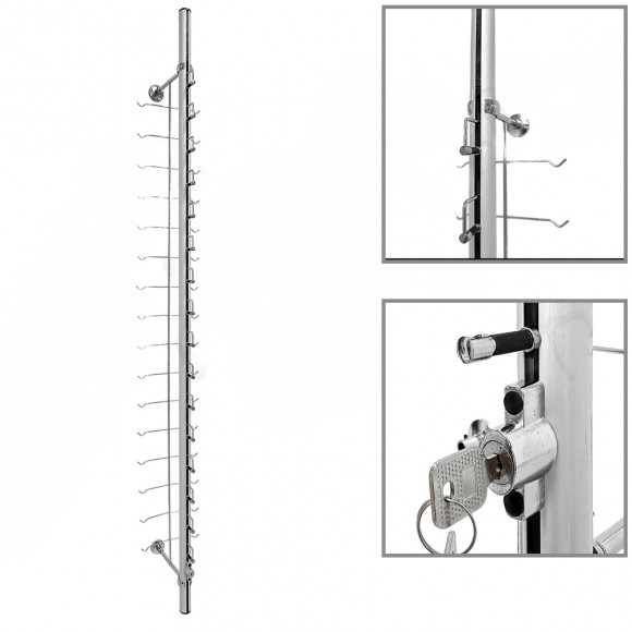 Стойка настенная на 16 оправ  с замком