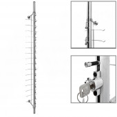 Стойка настенная на 18 оправ с замком Стойка настенная на 18 оправ с замком