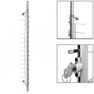 Стойка настенная на 18 оправ  с замком