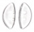 Носоупоры RAY-BAN белые (16 мм*8мм) 1407-9, штука