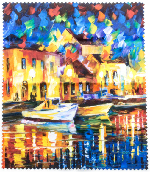 Футляр для очков W-251-21 с рисунком + салфетка Футляр для очков W-251-21 с рисунком + салфетка