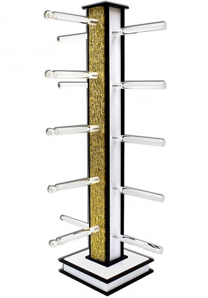 Стойки для очкoв и оправ  витpинныe нa 5 пар ( золотая)