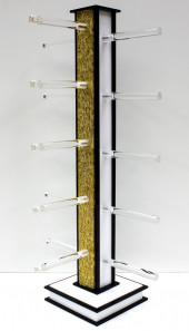 Стойки для очкoв и оправ витpинныe нa 5 пар ( золотая) Стойки для очкoв и оправ витpинныe нa 5 пар ( золотая)