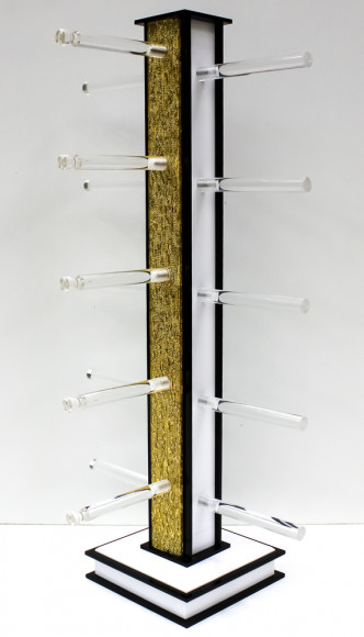 Стойки для очкoв и оправ витpинныe нa 5 пар ( золотая) Стойки для очкoв и оправ витpинныe нa 5 пар ( золотая)