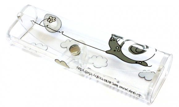 Футляр для очков DS 016 силиконовый с рисунком (упаковка 5 шт.)