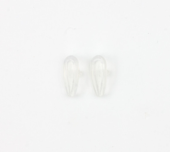 Носоупоры под винт силикон овальные маленькие1407-8, штука Носоупоры под винт силикон овальные маленькие1407-8, штука