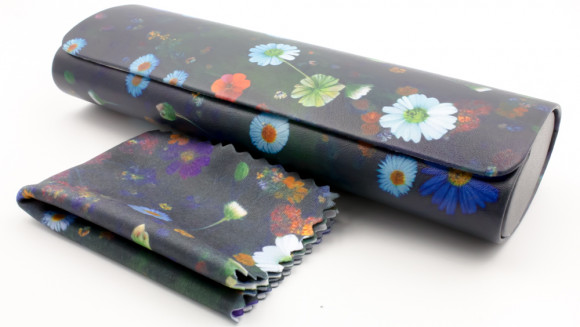 Футляр для очков W-251-249 с рисунком + салфетка