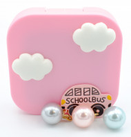 Набор для контактных линз A-917 SCHOOL BUS розовый