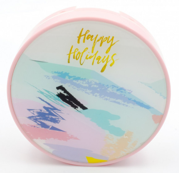 Набор для контактных линз XF-008 HAPPY HOLIDAYS розовый